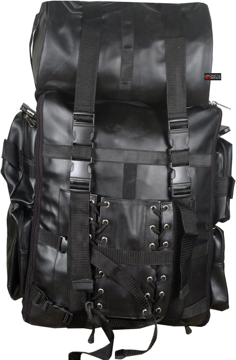 Jackets 4 Bikes Motorcycle Cruiser PU Leather Waterproof Sissy T Bar Travel Luggage Set All Season - Image 2