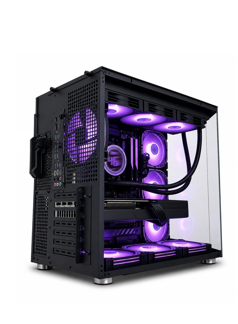Arab Gamers Gaming PC AMD Ryzen 7 9850X3D, NVIDIA RTX 5070 12GB, 32GB DDR5 RAM, 1TB Gen5 SSD, RGB Black Case - Image 5