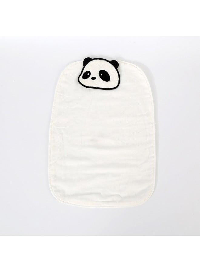 Single Guide Wet Baby Cotton Sweat-absorbent Towel Baby Gauze Sweat-isolating Towel Baby Cotton Small Size Pad Back Towel For Boys And Girls