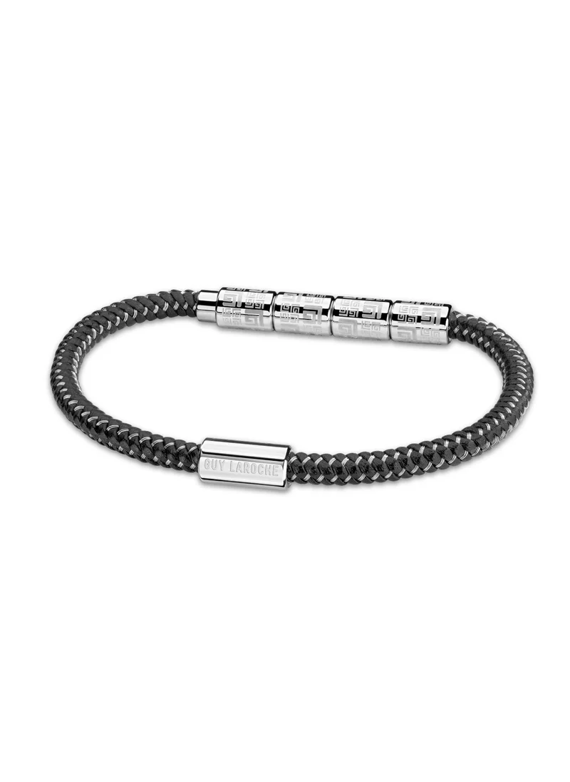 Guy Laroche Pierre Black Cord Bracelet For Men