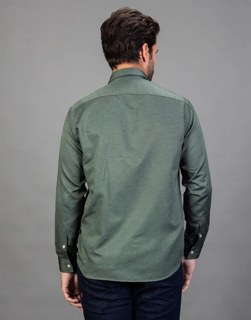 Tudors Classic Fit Dobby Green Men's Shirt