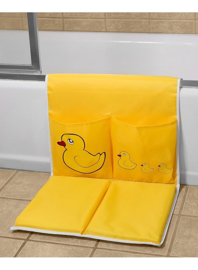 Handy Laundry Baby Bath Kneeling Pad -The Bathtub Bath Mat Has Thick Pads for Comfort and Two Large Pockets for Bathing Essentials. - Image 2