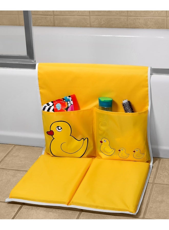 Handy Laundry Baby Bath Kneeling Pad -The Bathtub Bath Mat Has Thick Pads for Comfort and Two Large Pockets for Bathing Essentials. - Image 3