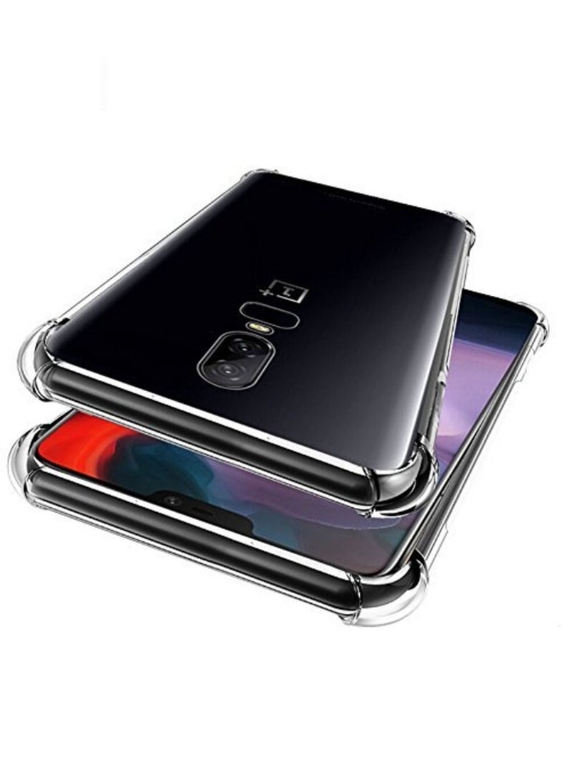 OnePlus 6T جراب كريستال شفاف من مادة TPU جل سيليكون ممتص للصدمات واقي للهاتف واقي لهاتف 1 + 6T - Image 2