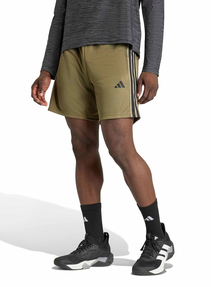 Adidas Workout Essentials All-Set 3-Stripes Knit Short - Image 1