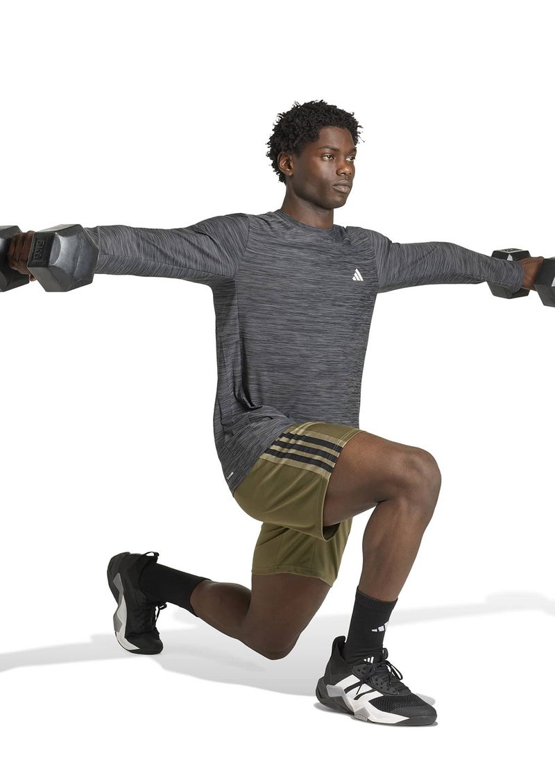 Adidas Workout Essentials All-Set 3-Stripes Knit Short - Image 5