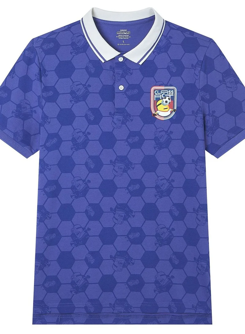 Giordano  Men Slim Minions World Cup Pique Polo for Men | Best Price UAE
