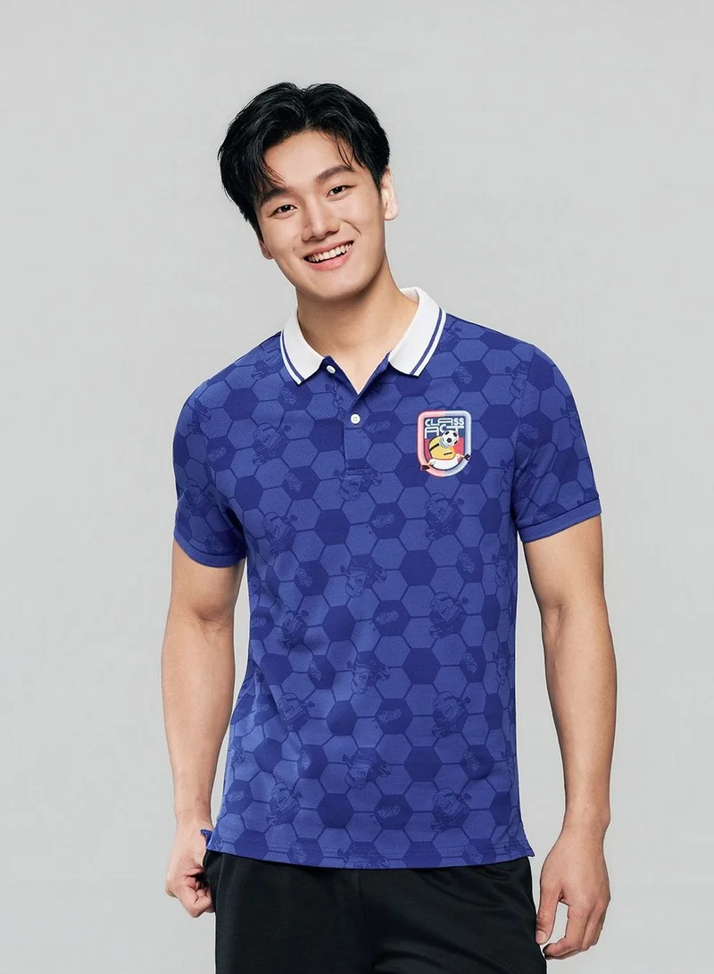 GIORDANO Men Slim Minions World Cup Pique Polo