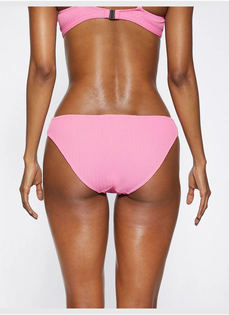 كوتون Tissued Bikini Bottom Cut Out Detail