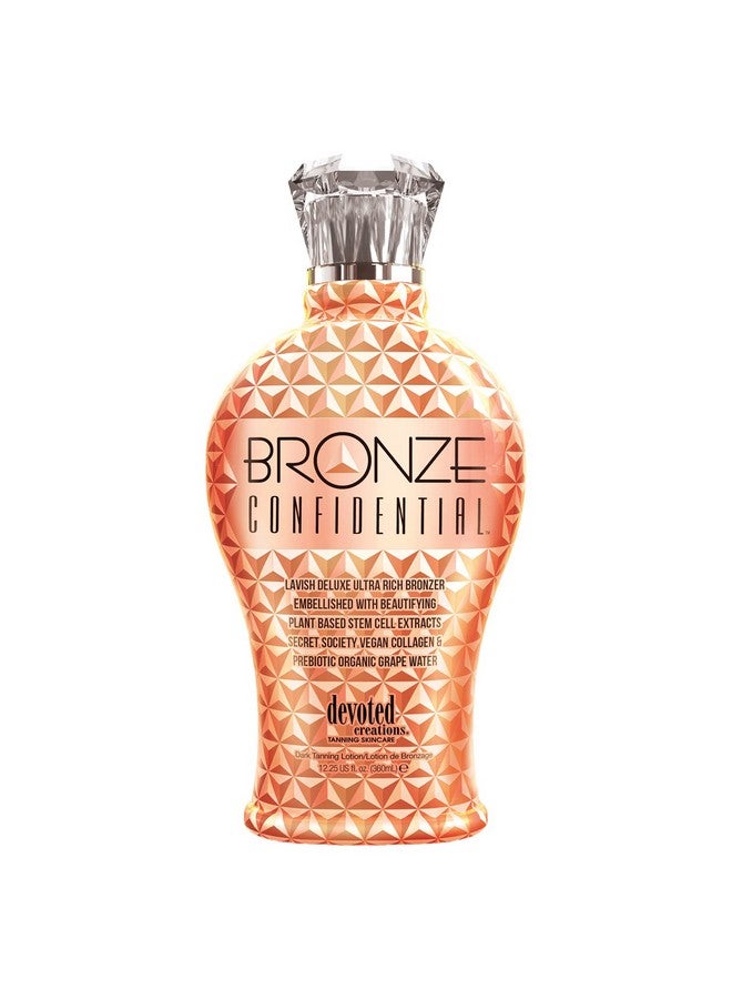 Devoted Creations Bronze Confidential Lavish Deluxe Ultra Rich Bronzer Dark Tanning Lotion 12.25 Oz. - Image 1