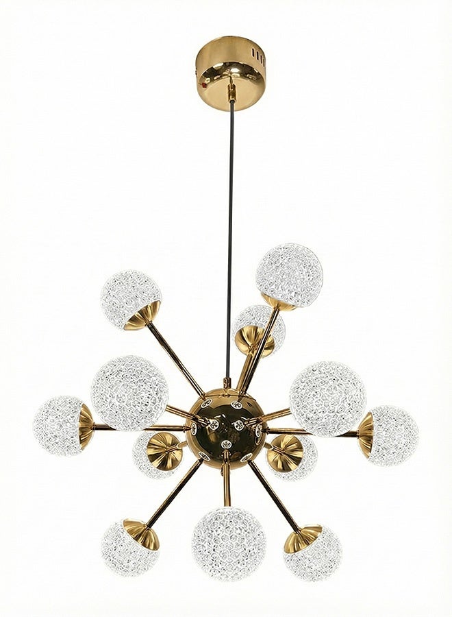 BUY4LESS -  Modern Lighting, Chandelier, Light, Light ball Special, Gold Color, 60x60 cm, Suitable for bedroom and living room, Adjustable height - Image 1