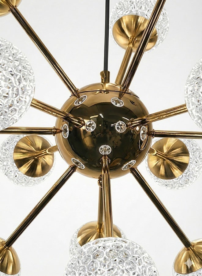 BUY4LESS -  Modern Lighting, Chandelier, Light, Light ball Special, Gold Color, 60x60 cm, Suitable for bedroom and living room, Adjustable height - Image 3