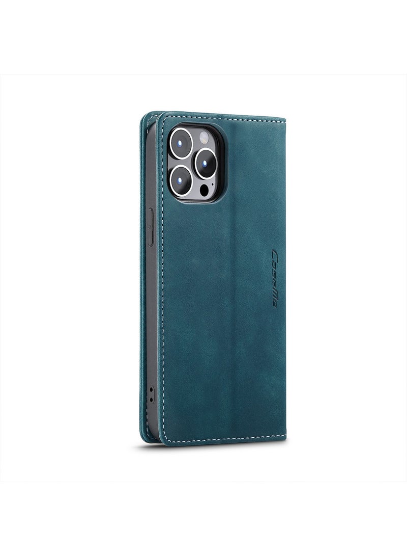 iPhone 15 Pro Leather Case Wallet Flip Cover Card Slots Magnetic Closure Stand Phone Holder Function Fold Shockproof Protective Full Protection Anti-drop Anti-scratch Accessory For iphone 15 Pro - Image 5