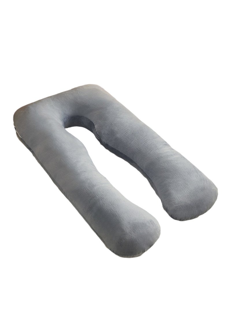 Multifunctional maternity pillow side sleeper pillow pure cotton removable and washable U-shaped nap pillow cushion - Image 1