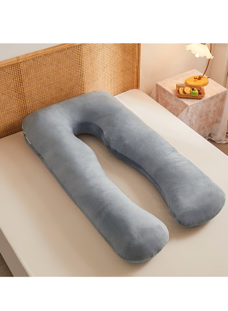 Multifunctional maternity pillow side sleeper pillow pure cotton removable and washable U-shaped nap pillow cushion - Image 2