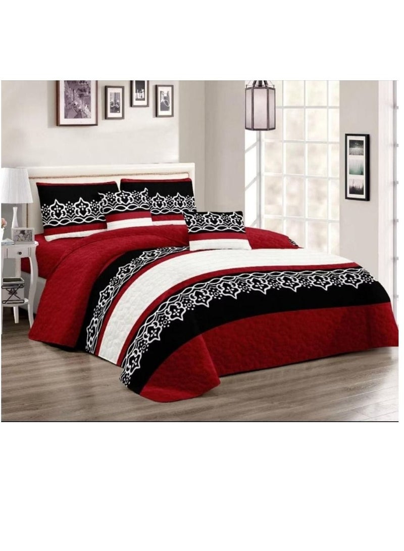 Single Size Printed Bedspread Blanket Set