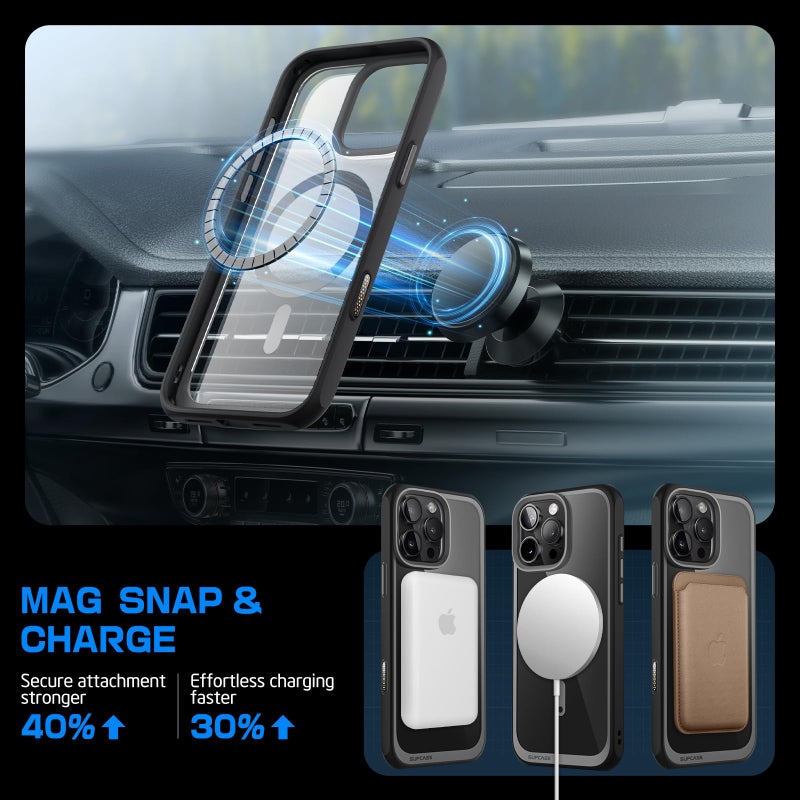 SUPCASE for iPhone 16 Pro Case with Camera Control Capture Button (Unicorn Beetle Mag), [Compatible with MagSafe] Slim Protective Magnetic Phone Case for iPhone 16 Pro 6.3'' 2024, Black - Image 5
