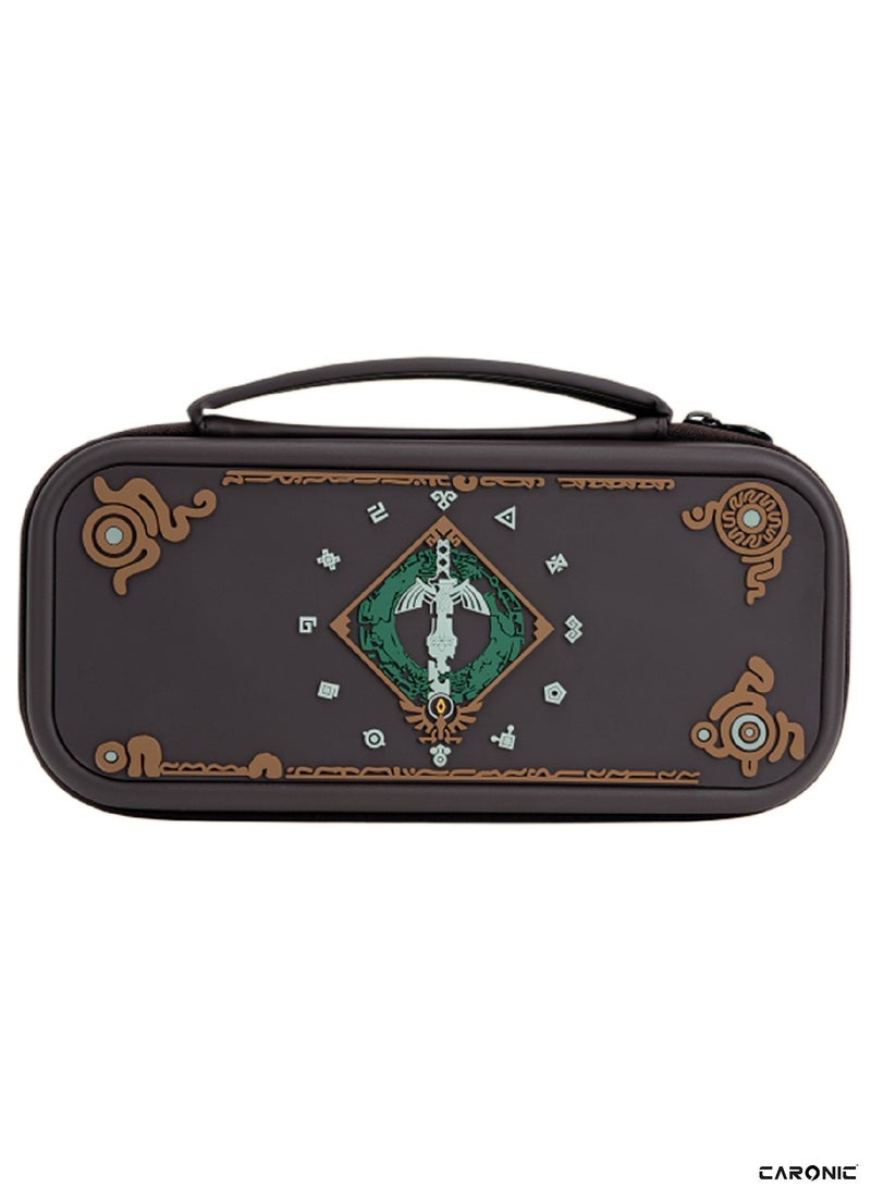 CARONIC حقيبة حمل سويتش متوافقة مع نينتندو سويتش ووحدة تحكم السفر عالية السعة وإكسسوارات OLED - Image 1