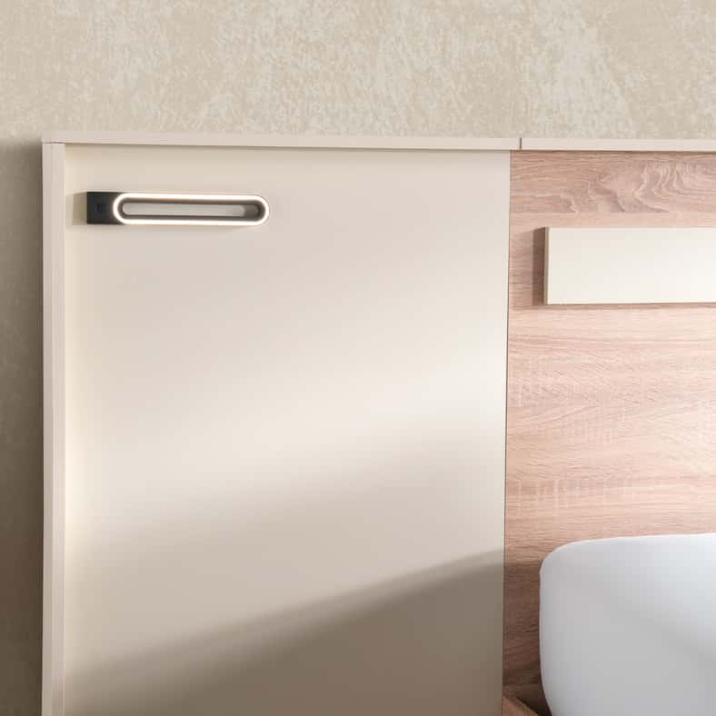 Pan Home طقم غرفة نوم سانتوريني 5 قطع - أبيض - Image 5