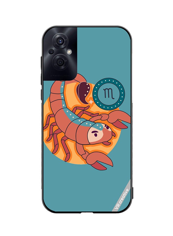 VR CREATIVE Protective Case Cover For Oppo Reno8 Z The Scorpion Zodiac Signs Design Multicolour - Image 1