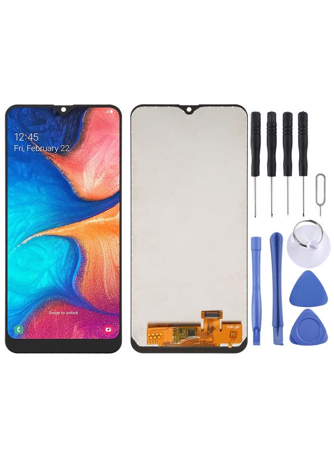 erorex Replacement incell LCD Screen and Digitizer Full Assembly for Galaxy A20 A205F/DS, A205FN/DS, A205U, A205GN/DS, A205YN, A205G/DS, A205W Black - Image 1