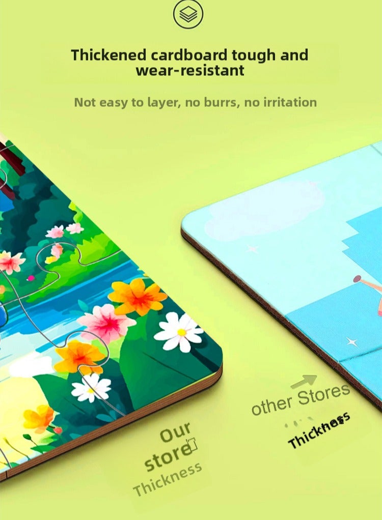 لغز مغناطيسي سحري 3 في 1 (عالم الحيوانات) - لعبة تعليمية للأطفال قابلة للطي - Image 4