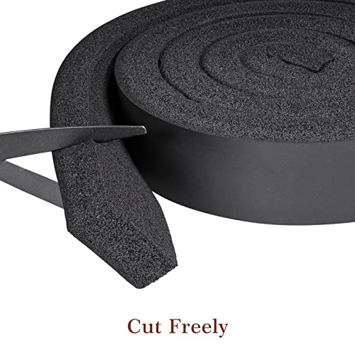 Yotache Open Cell Foam Air Conditioner Insulation Seal Strip 2"x1", Non-Adhesive Air Conditioning Weather Strip, 6.5 Feet Long - Image 5
