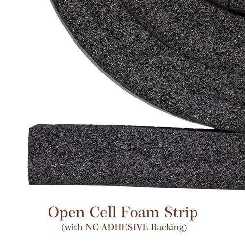 Yotache Open Cell Foam Air Conditioner Insulation Seal Strip 2"x1", Non-Adhesive Air Conditioning Weather Strip, 6.5 Feet Long - Image 3