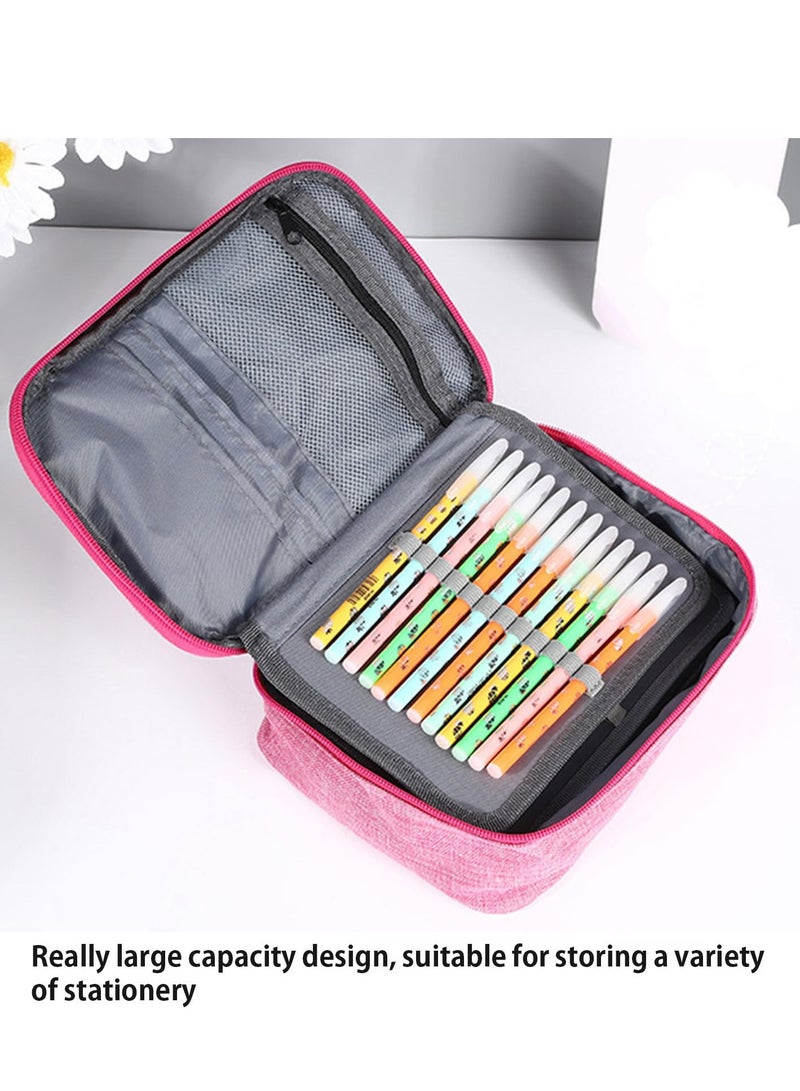 Bonita Pencil box: Ideal for Students, Artists, and On-the-Go Creatives, Storage for Brushes, Sketching Tools, Spacious Multifunctional Colored and Stationery for Boys and Girls, big capacity  (LIGHT PURPLE)  - Image 2