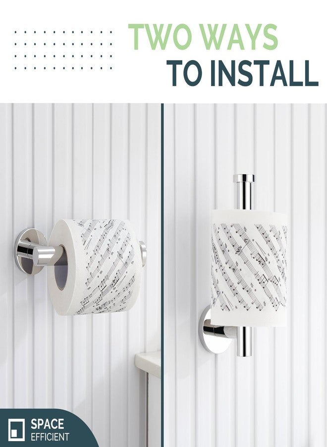 Angle Simple Toilet Paper Holder Polished Chrome, Angle Simple SUS304 Stainless Steel Bathroom Toilet Paper Roll Holder Wall Mount - Image 4