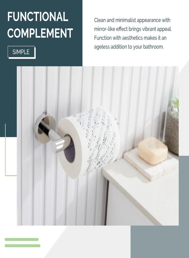 Angle Simple Toilet Paper Holder Polished Chrome, Angle Simple SUS304 Stainless Steel Bathroom Toilet Paper Roll Holder Wall Mount - Image 3