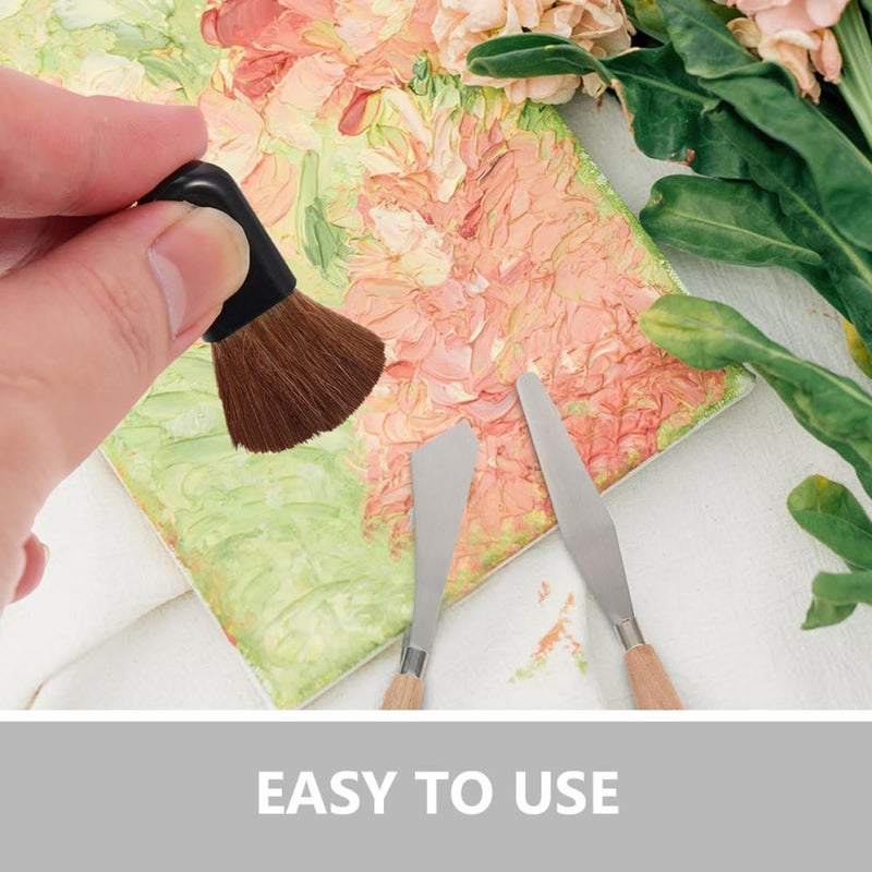 30pcs Oval Black Handle Premium Bristle Blush Makeup Brushes Portable Face Cosmetic Powder Applicators for Travel and Daily Use - Image 4