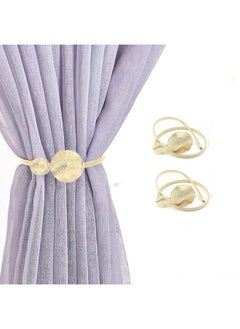 JINDIN JINDIN 2 Pack Curtain Tiebacks Curtain Holdbacks Aluminum Alloy Spring Design Curtain Ties for Drapes Wall Curtain Ties Curtain Holdback Decor Home Decoration  - Image 1
