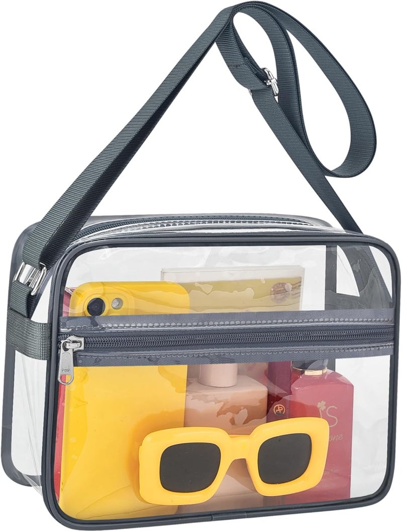 MAYTREE Clear Bag for Stadium Events Clear Messenger Bag Suitable for Concert Outfits and Sports Events - Image 1