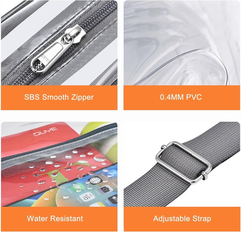 MAYTREE Clear Bag for Stadium Events Clear Messenger Bag Suitable for Concert Outfits and Sports Events - Image 4
