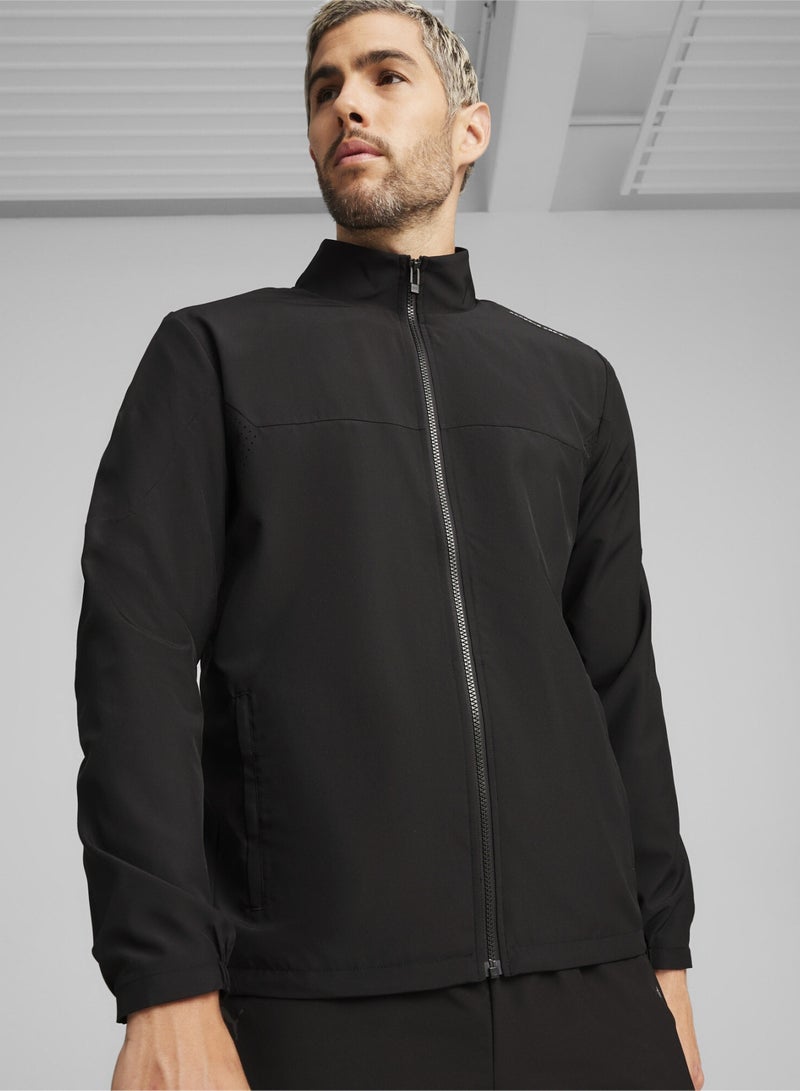 PUMA Porsche Design Mens Black Woven Tech Jacket - Image 1