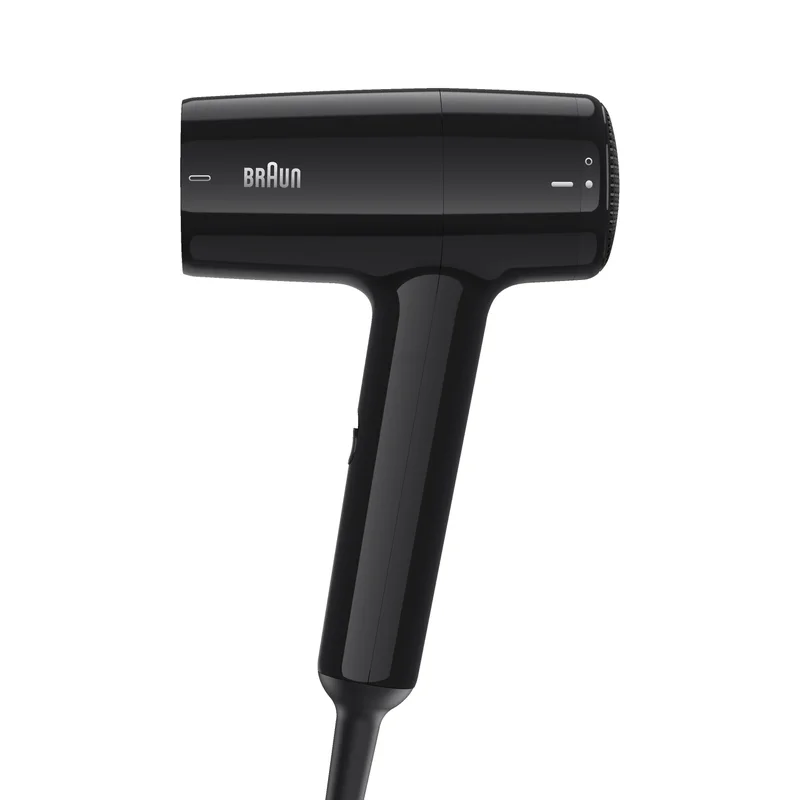 Braun Hairdryer HD1.5 Compact Hair Dryer with Drying Nozzle, 1800W, Black Gloss - BRHD150SDE