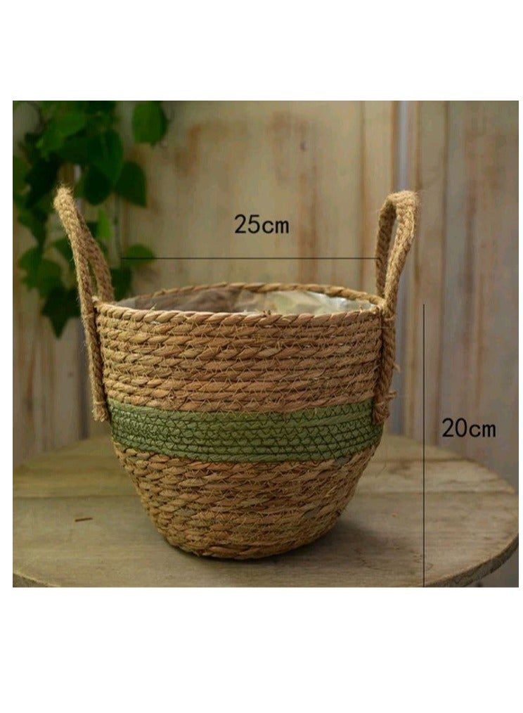 Wicker Set of 3 Pieces in Various Sizes - Perfect for Plants and Décor T  - Image 2