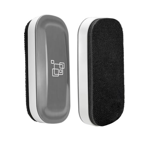 maxtek Dry Erase Eraser, Magnetic White Board Erasers - 2 Pack, Glass Whiteboard Eraser for Office and School Supplies (Gray) - Image 1