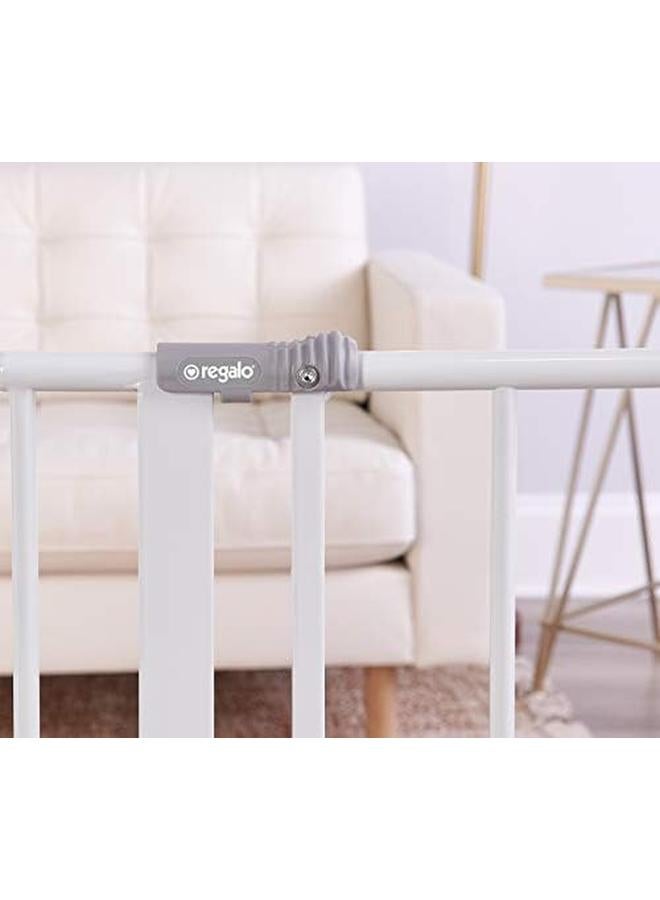 Regalo Easy Open 47 Inch Super Wide Walk Thru Baby Gate 4 To 36 Months - Image 4