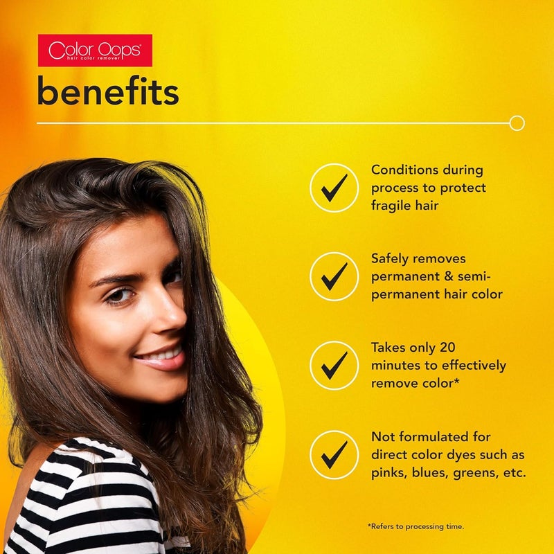 Color Oops Regular Strength Hair Color Remover with Extra Conditioning - 60ml x 2 - Image 4