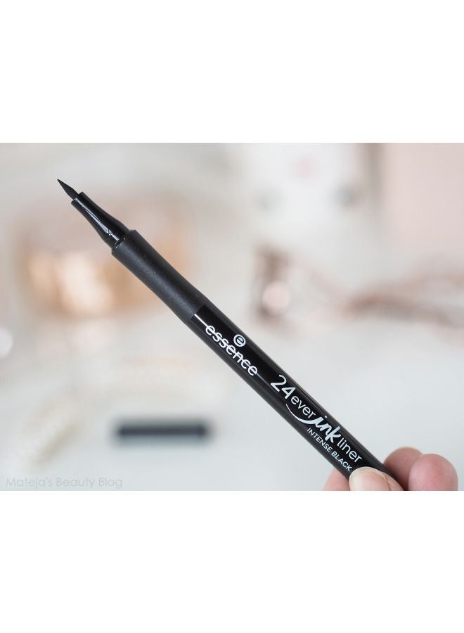 Essence 24Ever Ink Liner | 01 Intense Black | Longlasting Waterproof Smudgeproof Eyeliner | Precise Fine Tip Liquid Liner | Bold Pigmented Eye Makeup | Matte Finish Beauty Cosmetic | 1.2ml 01 Intense Black - Image 3