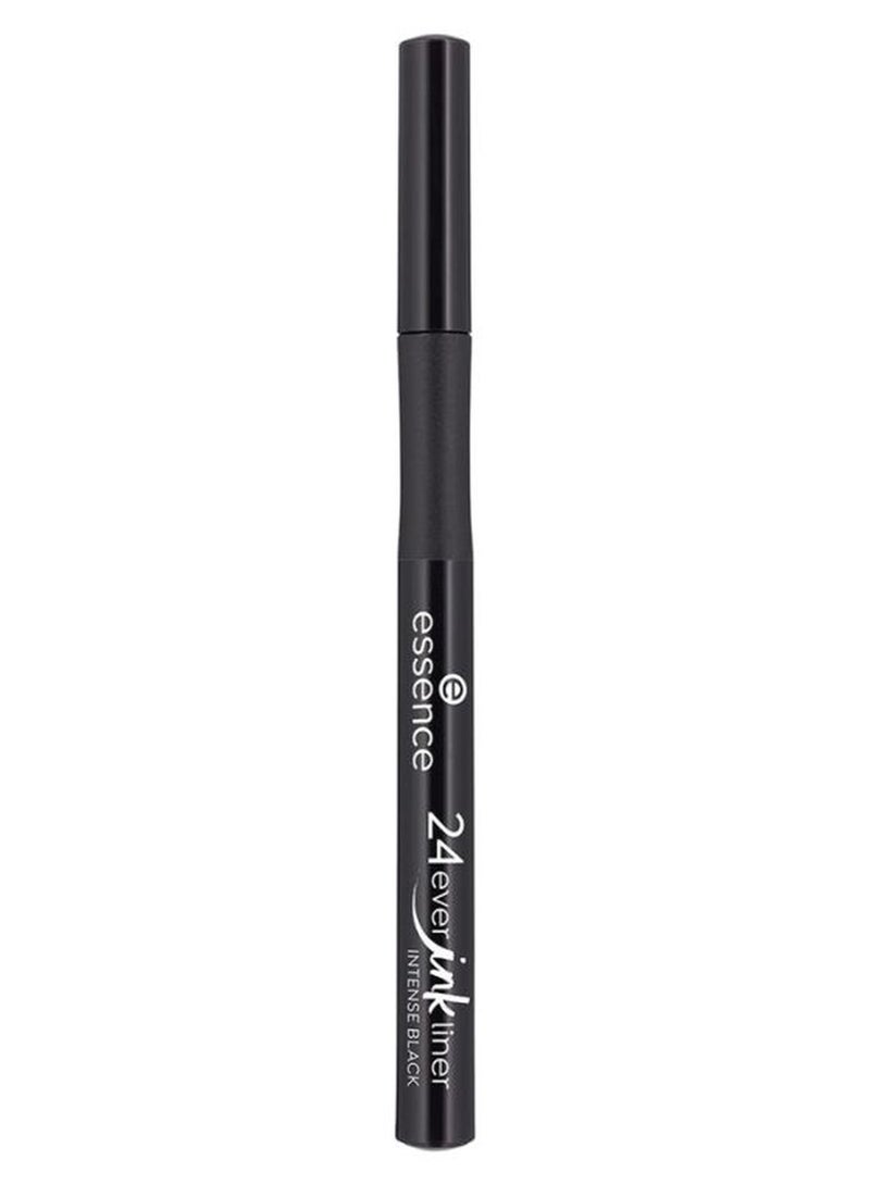 Essence 24Ever Ink Liner | 01 Intense Black | Longlasting Waterproof Smudgeproof Eyeliner | Precise Fine Tip Liquid Liner | Bold Pigmented Eye Makeup | Matte Finish Beauty Cosmetic | 1.2ml 01 Intense Black - Image 1
