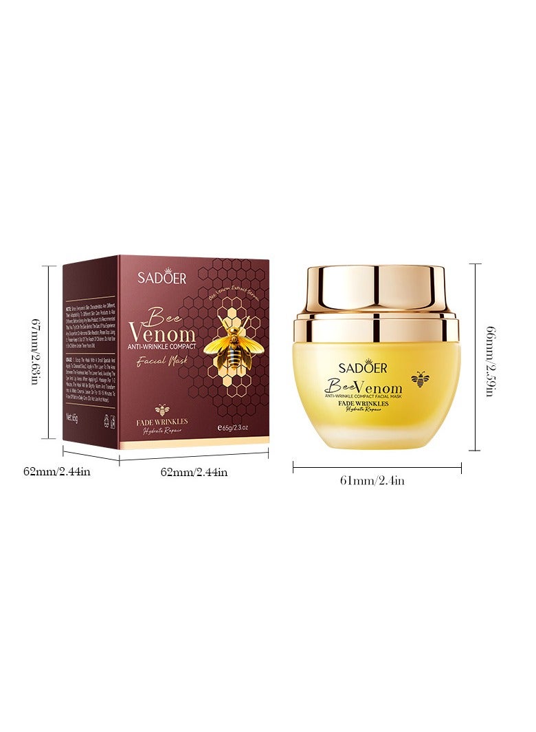 SADOER Bee Venom Anti-Wrinkle Face Cream – 96.2% Wrinkle Reduction, Firming & Intense Hydration – Day & Night Multi-Cream for All Skin Types - Image 2
