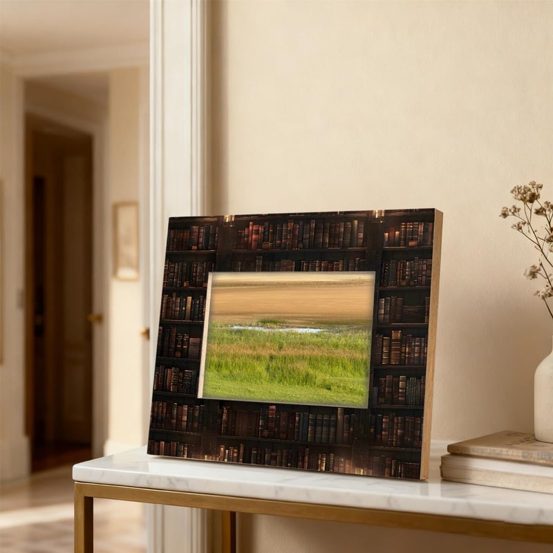 11x14inch Picture Frame Wood Bookshelf Education Book Photo Frames With Mat Wall And Tabletop Display Wall Hanging Photo Frame For Home DéCor And Family Friends Wedding Gift Ideas - Image 4