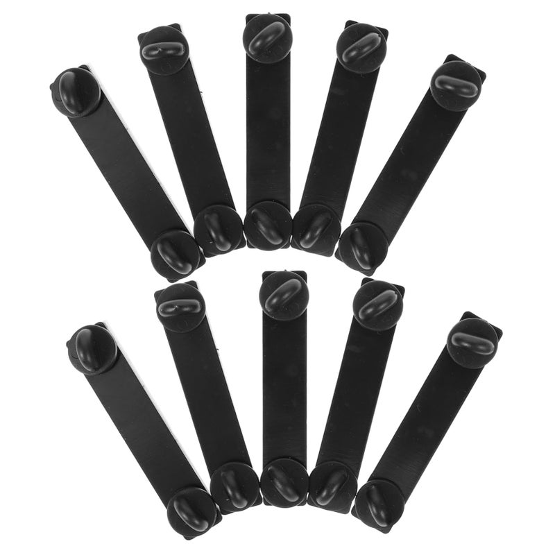 10Pcs Heavy Duty Locking Pin Backs for Enamel Pins Lapel Badge Backings Replacement - Image 2