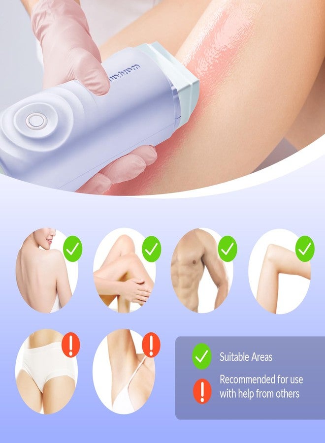 Waxfans Smart Wax Roller Kit, Roll On Wax Kit for Women & Men, Cera Para Depilar at Home Waxing Kit for Body and Legs Hair Removal, with 2 Wax Refills (Honey & 50 Wax Strips, Easy & Smooth(Honey - Image 5