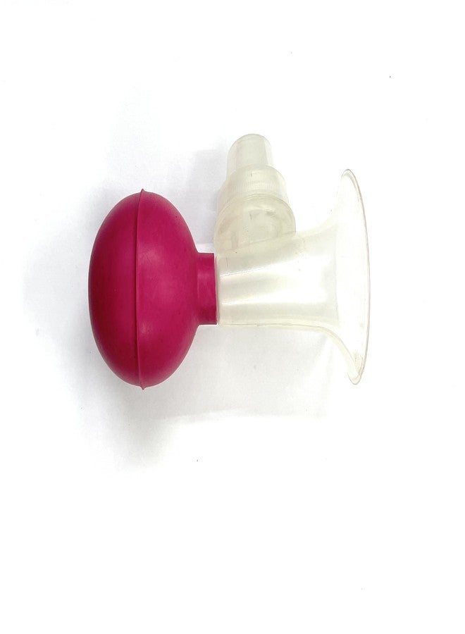 Breast pump, Transparent, Red Bulb (latex free rubber)