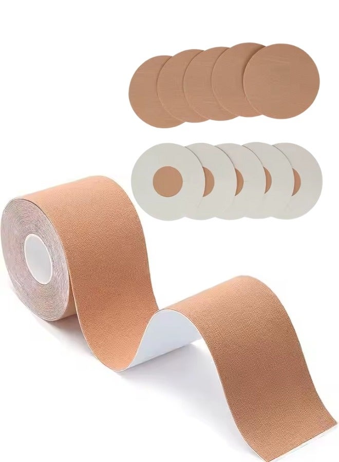 Glowudz Shaping and Lifting Breast Tape With 10 Pcs Adhesive Nipple Covers for Women  - Image 1