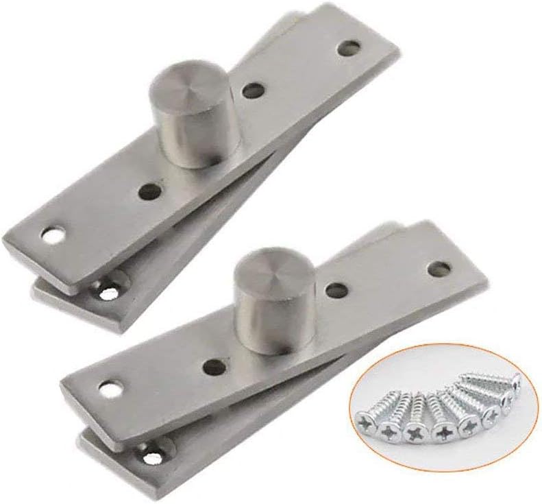 TamBee Pivot Hinge Rotating Door Hinge 360 Degree Hinges Small Cabinet Pivot Hinges - 304 Stainless Steel, 360 Degree Rotating - Cabinet Cupboard Upgrade 2PCS(100mm) - Image 1